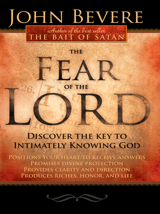 Title details for The Fear of the Lord by John Bevere - Available